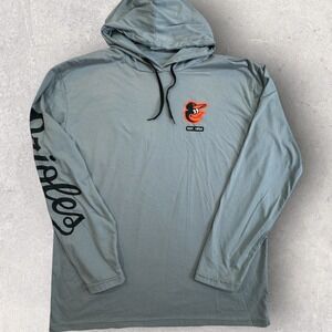 Baltimore Orioles Hoodie XL SGA 9/30/23 AL Champs Gray Sleeve Graphic T-Shirt